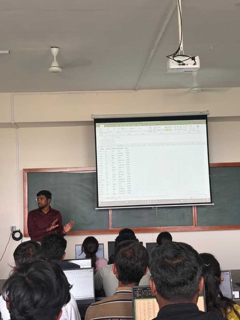 Data science analytics lecture in progress